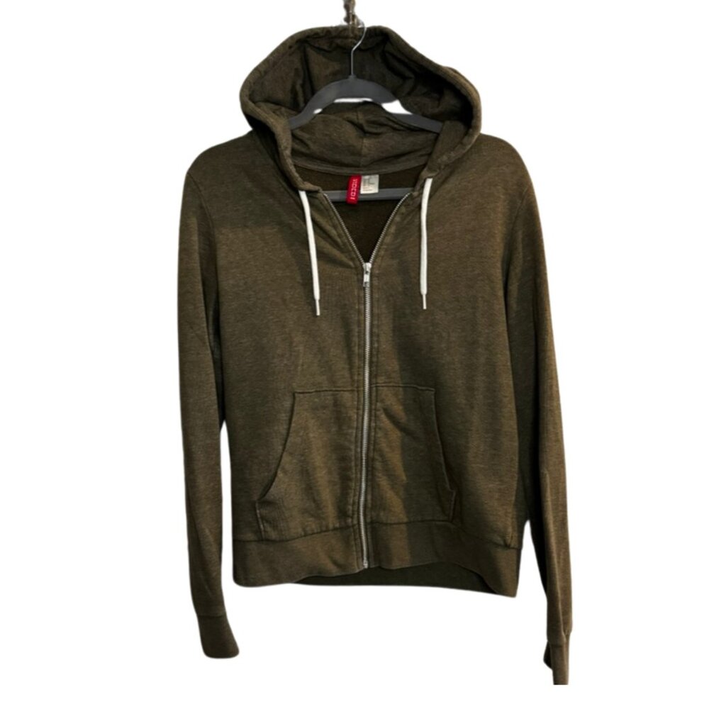 Divided (H&M) - Olive Green Long-Sleeve Hoodie - 12